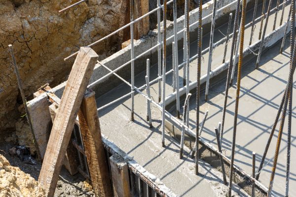 Concrete Footing Pouring in Pickerington