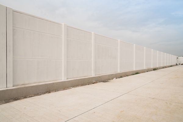 Concrete Fence Construction in Pickerington