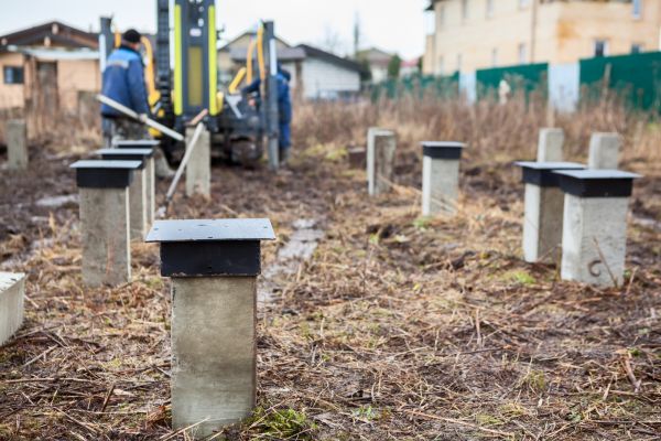 Concrete Piling Installation in Pickerington