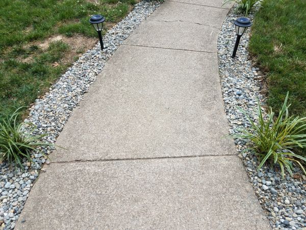 Cement Path Construction in Pickerington