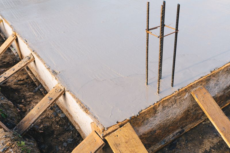 Reinforced concrete placement